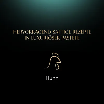 Hervorragend saftige Rezepte in luxuriöser Pastete. Huhn.