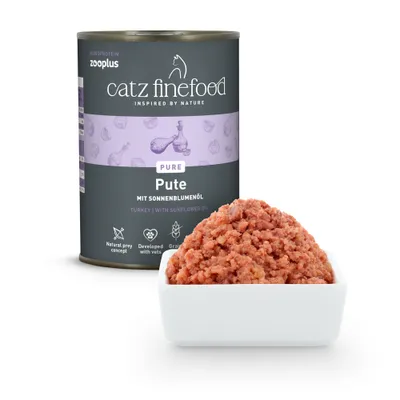 catz finefood Monoprotein Can 6 x 400g - cat wet food - Turkey catz finefood Monoprotein Can 6 x 400g - cat wet food - Turkey