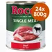 Rocco Single Meat 24 x 800 g pour chien