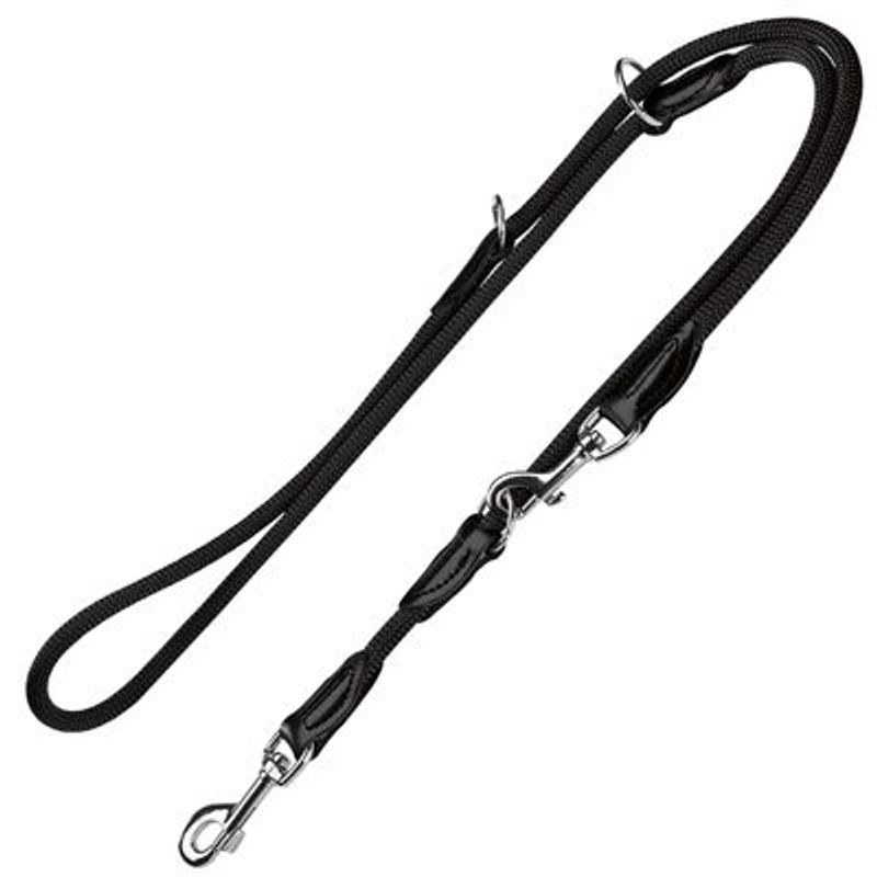 HUNTER Freestyle-set: Halsband + hondenriem, zwart