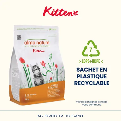 Almo Nature Holistic Kitten poulet, riz pour chaton