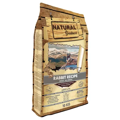 Natural Greatness nourriture pour chiens à base de lapin léger