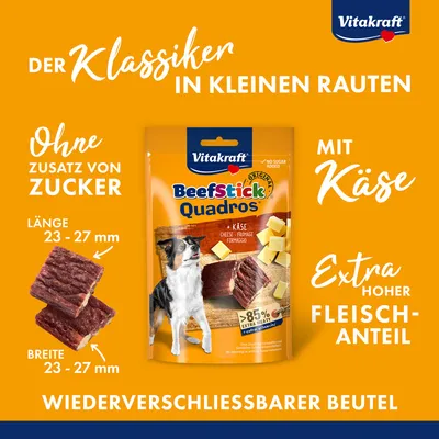 Sparpaket Vitakraft Rind Stick Quadros 7 x 70 g