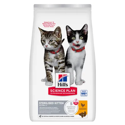 Hill's Science Plan Sterilised Kitten <1 с пиле Hill's Science Plan Sterilised Kitten <1 с пиле