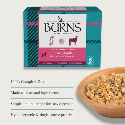 Burns Hearty Lamb, Vegetables & Brown Rice 6 x 395g - 6 x 395g Burns Hearty Lamb, Vegetables & Brown Rice 6 x 395g - 6 x 395g