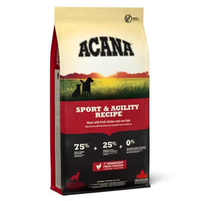 Acana Sport & Agility Pui & cambulă crudă - 17 kg Acana Sport & Agility Pui & cambulă crudă - 17 kg