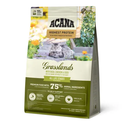 Acana Cat Highest Protein z kurczakiem, kaczką, indykiem i przepiórką - 1,8 kg