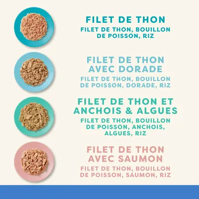 Applaws Cat Natural Sélection de poissons au bouillon 24 x 70 g - sélection de poissons (4 variantes)
