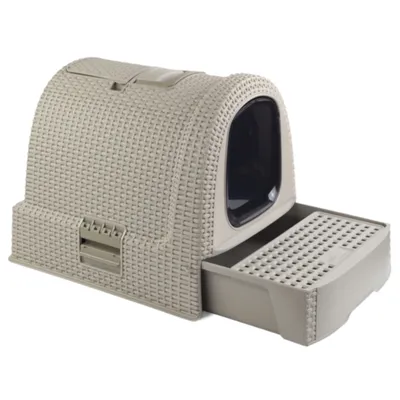 Toilette per gatti Curver - grigio: L 51 x P 38,5 x H 39,5 cm