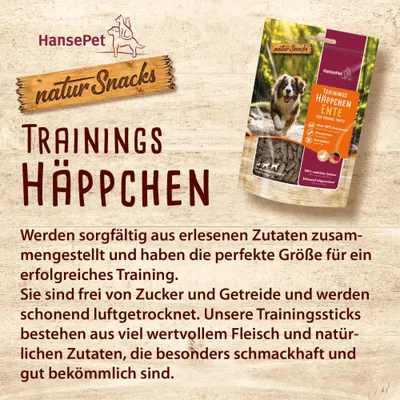 Hansepet Natur Snacks Emsländer Häppchen - Ente Hansepet Natur Snacks Emsländer Häppchen - Ente