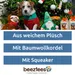 Beeztees Hundespielzeug Weihnachts-Ball Twinkle, rot