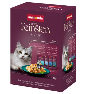 animonda vom Feinsten Adult Raffinesse aszpikban 12 x 85 g