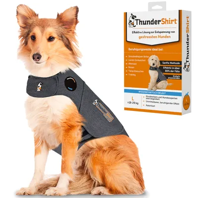 ThunderShirt Beruhigungsweste für gestresste Hunde, Grösse L (18-29 kg). Effektive Methode gegen Stress, wissenschaftlich belegt. Ideal bei Bellen, lauten Geräuschen, Reisen und Training.