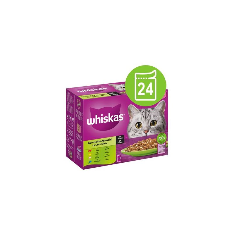 Megapack Whiskas Senior Pliculețe 24 x 85 g
