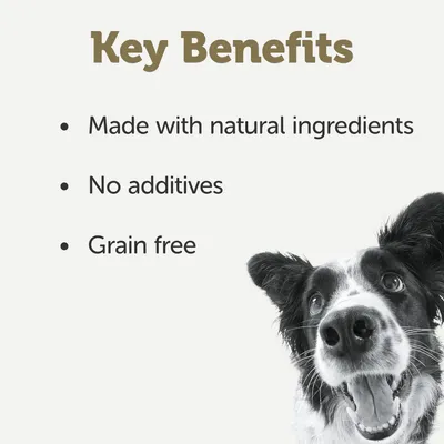 Benefici chiave: realizzato con ingredienti naturali, senza additivi, senza cereali.