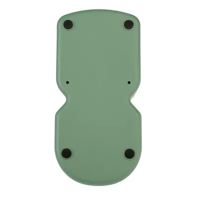 Green plastic base with four non-slip black feet, suitable for accessory mounting.