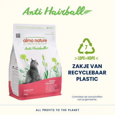 Almo Nature Functioneel Anti Hairball met Zalm Almo Nature Functioneel Anti Hairball met Zalm