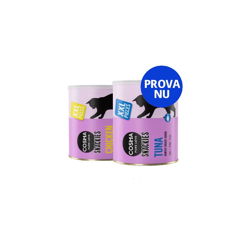 Blandpack: 2 x Cosma Snackies XXL Maxi Tube