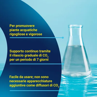 Favorisce la crescita vigorosa delle piante acquatiche, rilascio continuo di CO2 per 7 giorni, applicazione semplice senza diffusori di CO2 aggiuntivi. Favorisce la crescita vigorosa delle piante acquatiche, rilascio continuo di CO2 per 7 giorni, applicazione semplice senza diffusori di CO2 aggiuntivi.