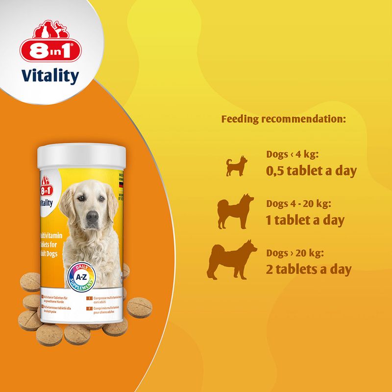 8in1 Vitality multivitamintabletter Adult