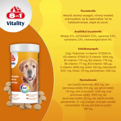 8in1 Vitality Multivitamin tabletta senior 8in1 Vitality Multivitamin tabletta senior