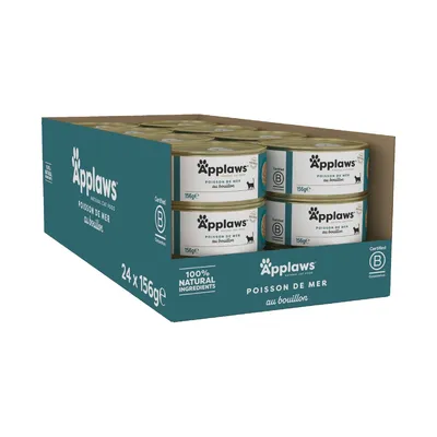 Lot de boîtes Applaws 24 x 156 g