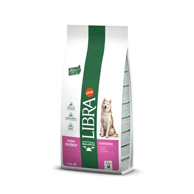 Libra High Energy aliment pour chiens au poulet, 1,2 kg. Contient 28 % de protéines, vitamines et minéraux. Convient aux chiens actifs. Marque : Affinity.