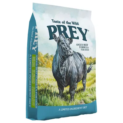 Taste of the Wild PREY Angus Beef Formula for Dogs. A Limited Ingredient Diet.