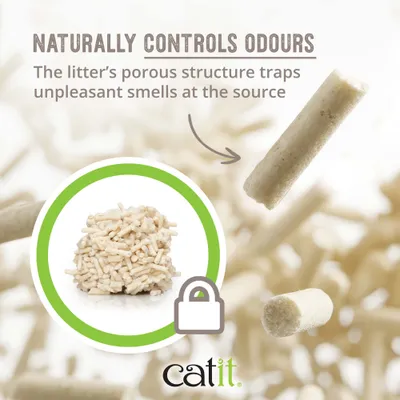 Catit Go Natural Pea Husk Clumping Cat Litter with Vanilla Scent Catit Go Natural Pea Husk Clumping Cat Litter with Vanilla Scent