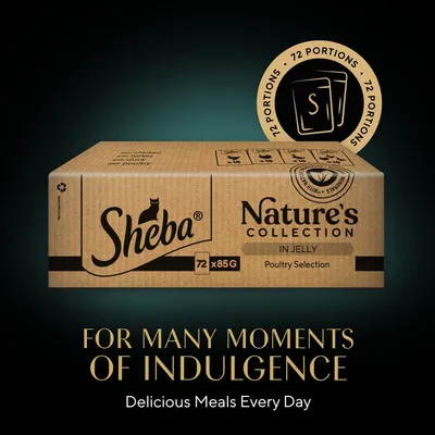 Sheba Nature's Collection Pouches Poultry Selection in Jelly - Multibuy: 144 x 85g