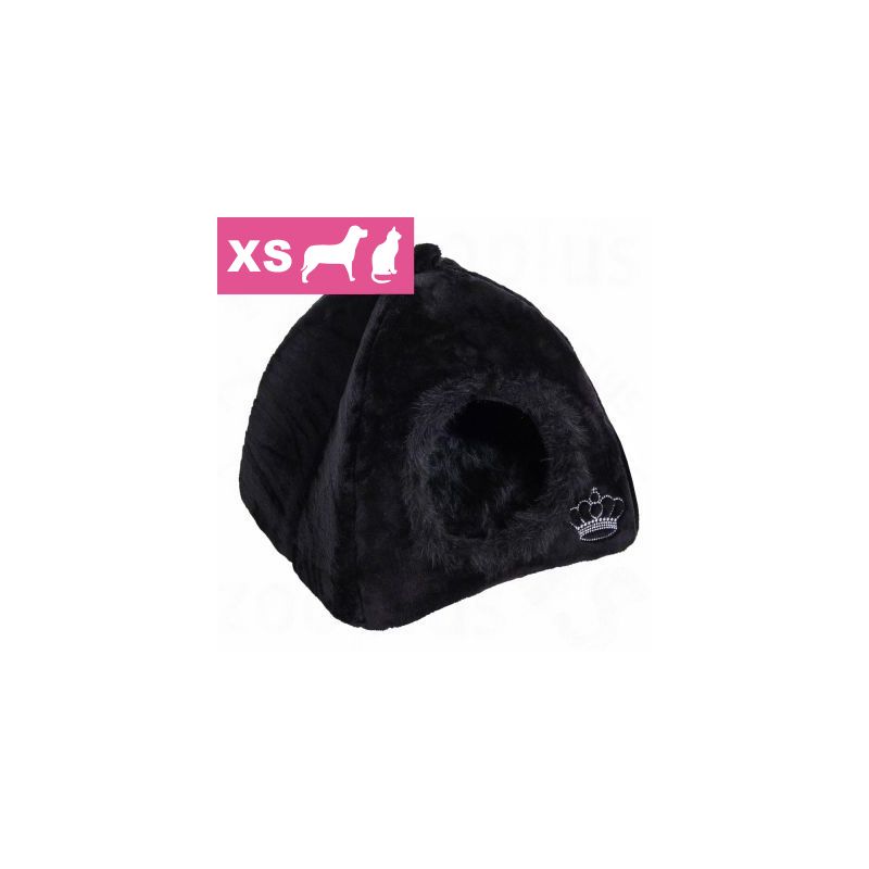 Royal Pet Black hund / kattigloo, storlek XS