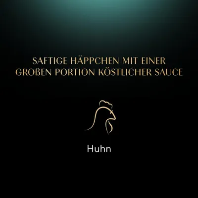 Saftige Häppchen mit einer grossen Portion köstlicher Sauce. Huhn.