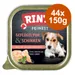 Lot RINTI Feinest 44 x 150 g pour chien