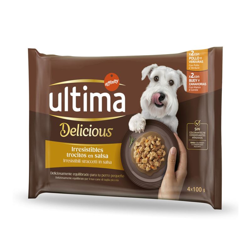 36 + 8 gratis! 44 x 100 g Ultima Delicious Adult Mini Streifen in Soße