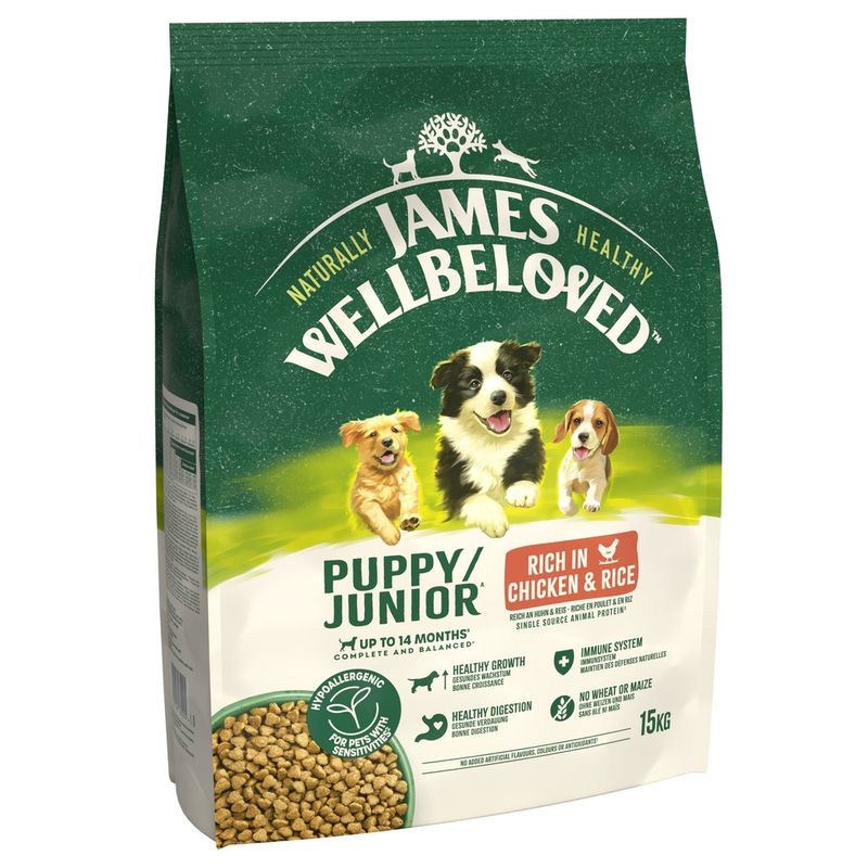 James Wellbeloved Puppy & Junior Hypoallergenic - Chicken & Rice