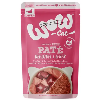 WOW Junior Pollame & Fegato 12 x 125 g umido gatto