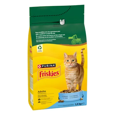 PURINA Friskies Adult с лососем и овощами для кошек - 1,5 кг PURINA Friskies Adult с лососем и овощами для кошек - 1,5 кг