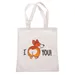 Sac en toile TIAKI "I love you"