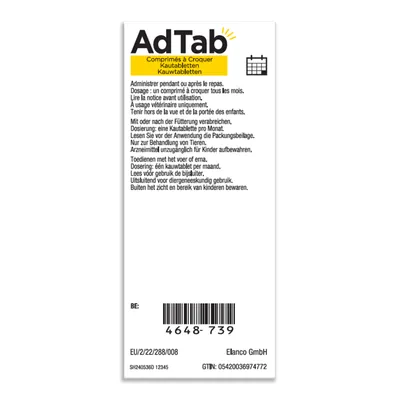 AdTab Comprimés à croquer pour grand chien (11 à 22 kg)