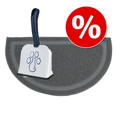 Combi Deal: Kattentoiletvloermat XXL + Trixie gritschep in een set!