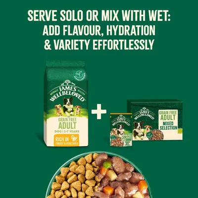 James Wellbeloved Grain Free Adult Dog Hypoallergenic Lamb & Vegetables - 10kg James Wellbeloved Grain Free Adult Dog Hypoallergenic Lamb & Vegetables - 10kg