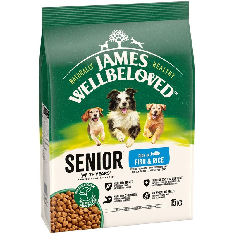 James Wellbeloved James Wellbeloved Ha Senior Dry Dog Food pet food packaging