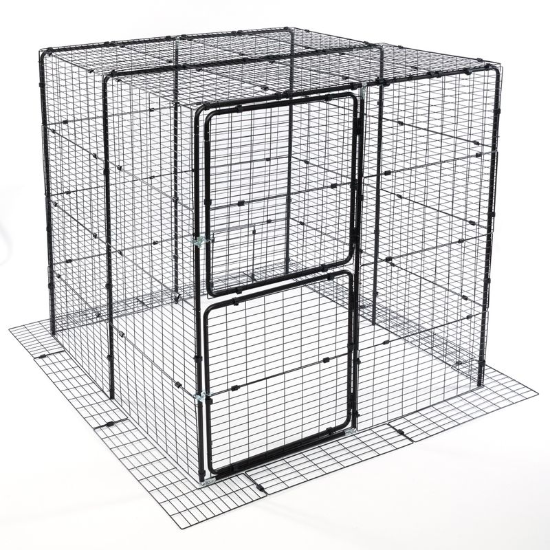 TIAKI Outdoor Katzengehege, schwarz