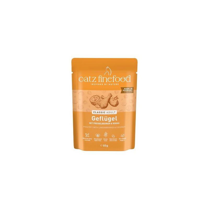 catz finefood Puur Maaltijdzakjes 8 x 80/85 g Kattenvoer