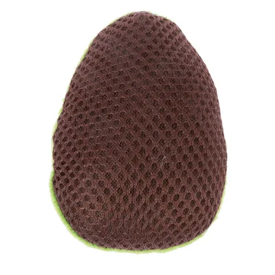 Brown net toy with green accents, suitable for interactive play.