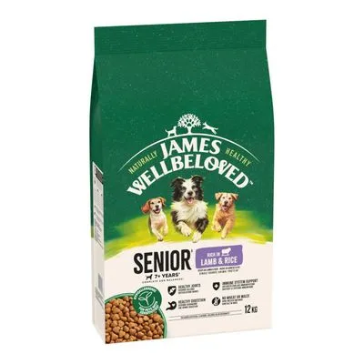 James Wellbeloved Senior Dog Hypoallergenic Lam & Rijst Hondenvoer