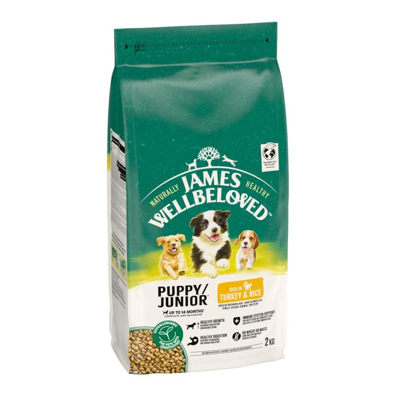 James Wellbeloved Junior Dog Hypoallergenic peru e arroz