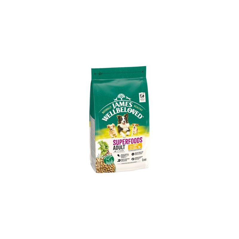 James Wellbeloved Superfoods Adult Dog Hypoallergenic Kalkoen met Boerenkool & Quinoa