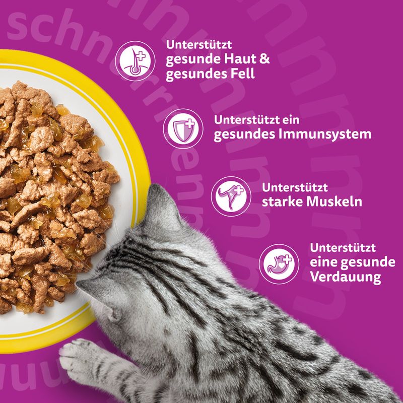 Whiskas Adult Beutel Geflgel Auswahl in Gelee 120 x 85 g | bitiba.de %
