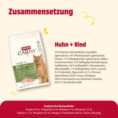 animonda Carny Senior poulet + bœuf pour chat animonda Carny Senior poulet + bœuf pour chat